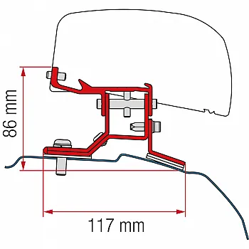 Kit Ford Custom L1 - Markisenadapter F40