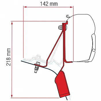 Kit Ford Custom Nugget Lift Roof - Markisenadapter F45