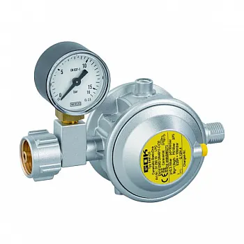 Niederdruckregler 1,5 kg/h - 30 mbar, mit Manometer